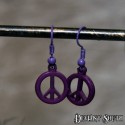 Deviant South Peace Earrings - Dark Purple