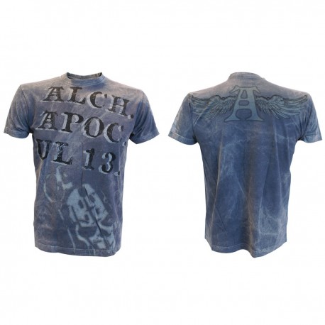 Last Chance! Alchemy Gothic UL13 Propoganda Mens Black Vintage Shirt