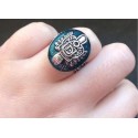 The Vampire Diaries Salvatore Sun Family Crest Damon Ring