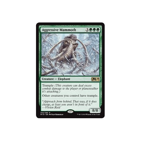 Magic: The Gathering MTG Single - Core Set 2019 (M19) - Aggressive Mammoth
