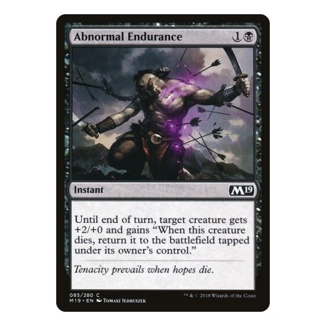 Magic: The Gathering MTG Single - Core Set 2019 (M19) - Abnormal Endurance