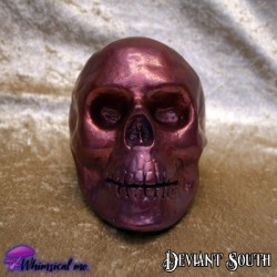 Whimsical Me Skull Pearlescent Maroon Purple