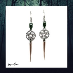 Apparition Green Stevie Chainmaille Earrings (pair)
