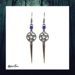 Apparition Purple Stevie Chainmaille Earrings (pair)