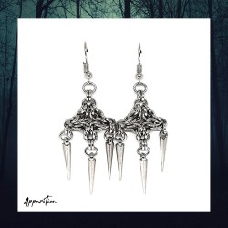 Apparition Lady Macabre Chainmaille Earrings (pair)