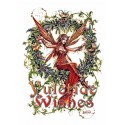 Yuletide 'Christmas' Wiccan Pagan Greeting Card - Mistletoe Fairy "Yuletide Wishes"
