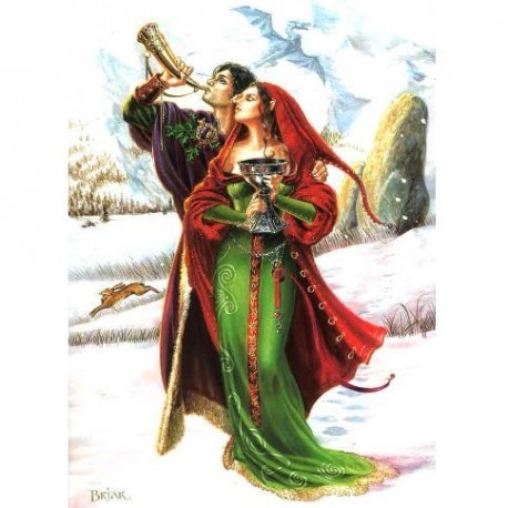 Yuletide 'Christmas' Wiccan Pagan Greeting Card - Welcoming Yule