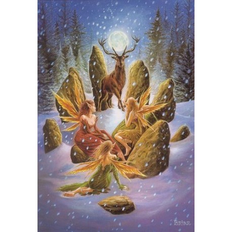 Yuletide 'Christmas' Wiccan Pagan Greeting Card - Yule Stag