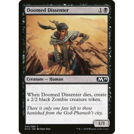 MTG Single - Core Set 2019 - Doomed Dissenter