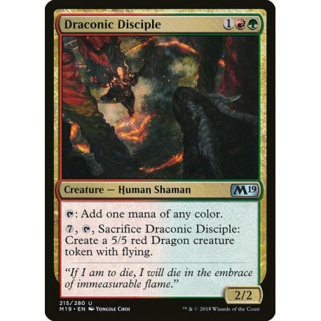 MTG Single - Core Set 2019 - Draconic Disciple