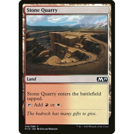 MTG Single - Core Set 2019 - Stone Quarry