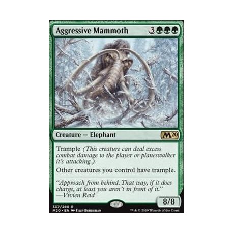 MTG Single - Core Set 2020 - Aggressive Mammoth