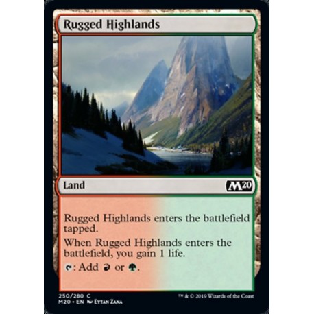 MTG Single - Core Set 2020 - Rugged Highlands