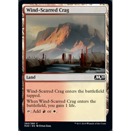 MTG Single - Core Set 2020 - Wind-Scarred Crag